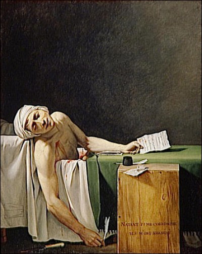 Qui a peint "L'assassinat de Marat" ?