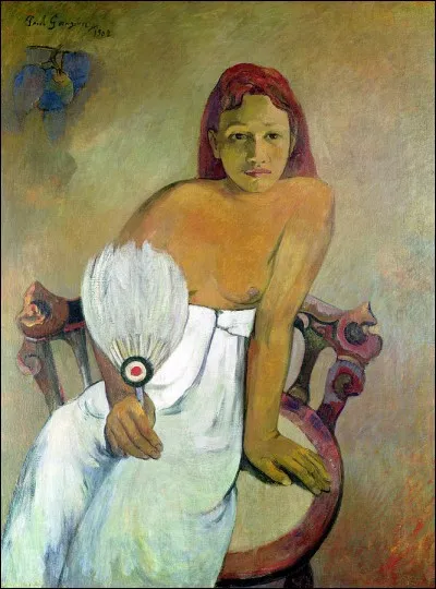 Qui a représenté cette "Jeune fille avec un éventail" ?
