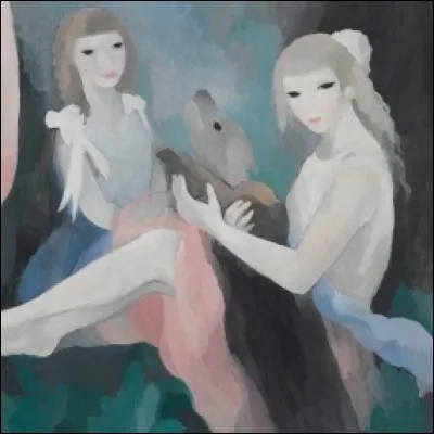 Quelles sont les initiales de l'artiste qui a réalisé cette toile ?