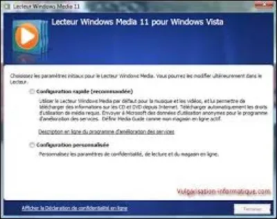 En quelle année est apparu le lecteur Windows Media ?