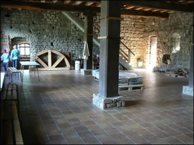 La surface de la "grande salle" du château est d'environ :