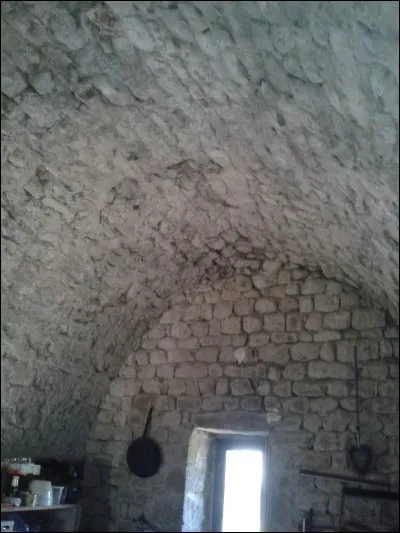 Il subsiste deux voûtes en arc brisé au château.
