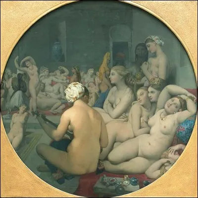 Qui est l'auteur néo-classique de ce tableau intitulé 'Le Bain turc' ?