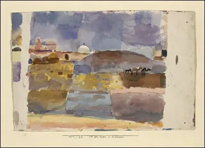 Qui a peint "Aux portes de Kairouan" ?