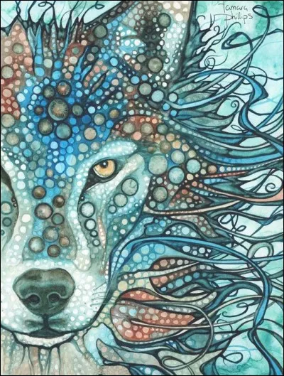 Lequel de ces chiens de traîneaux a les yeux bleus ?