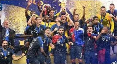 En quelle année la France fut-elle championne du monde de football pour la plus récente fois ?
