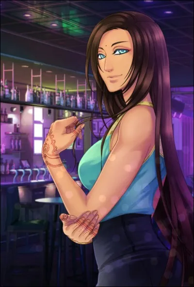 Qui est cette fille aux cheveux longs de couleur marron ?