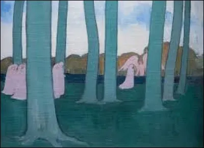 "Paysage aux arbres verts" a été peint par :