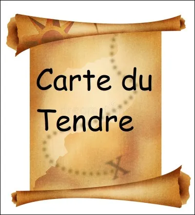 Qu'est représenté sur 'La carte du Tendre' ?