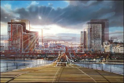 Ligne 14 (automatisée) - 13ème arrondissement de Paris - Les quais de Seine - Le MK2 Bibliothèque, un multiplexe cinématographique doté de 20 salles - Station inaugurée en 1998.