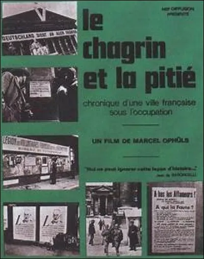 Quel documentaire de 1971 montre que la résistance était très minoritaire ?