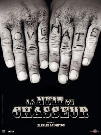 Parmi ces acteurs, désigner celui ayant le premier rôle dans "La Nuit du chasseur", long-métrage sorti en 1955 :