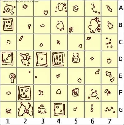 Dans le Monde de Wind Waker, comment s'appelle l'île en A1, celle dans le coin un haut à gauche de la carte ?