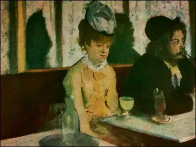 Quel peintre est l'auteur de ce tableau intitulé 'L'Absinthe' ?