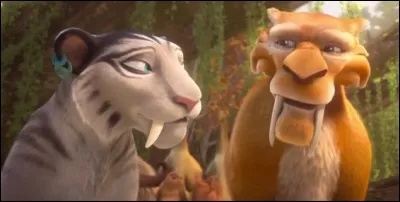 Diego est un smilodon du dessin animé "L'Âge de glace". Il est loyal et courageux, prêt à tout pour défendre ceux qu'il chérit .
Diego trouvera l'amour en la personne d'une belle femelle smilodon au pelage gris perle. Quel est son nom ?