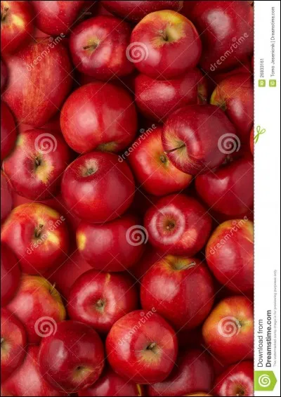 Je reçois de belles pommes brillantes, ensuite ...