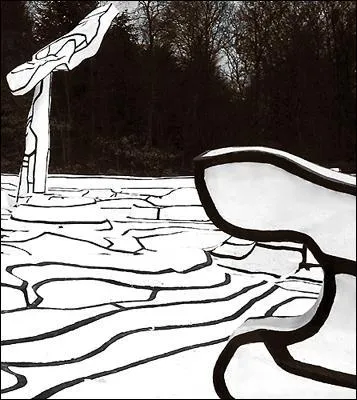 Qui est l'auteur de cette installation appel 'jardin d'mail' ?