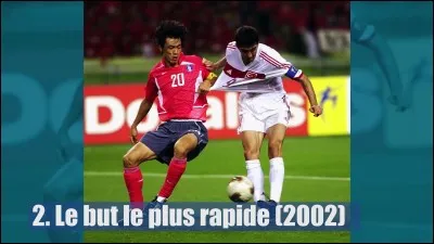 Quel a été le temps du but le plus rapide en Coupe du monde ?
