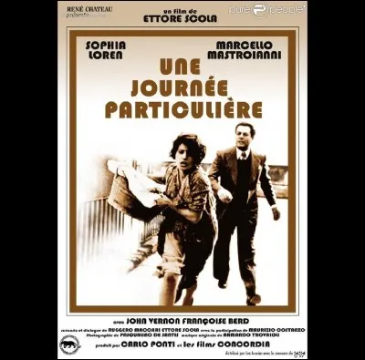 "Une Journée particulière", avec Sophia Loren et Marcello Mastroianni, sort en 1977.
