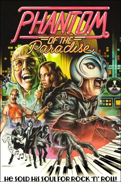 Le film "Phantom of the Paradise" de Brian de Palma est projeté en 1977.