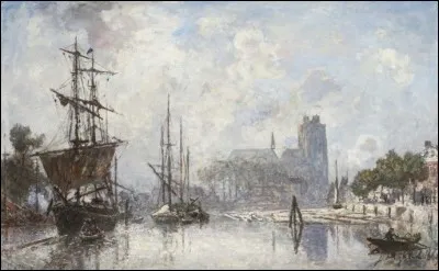 Qui a peint "Port de Dordrecht à l'aube" ?
