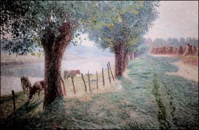 Qui a peint "Aube sur la Lys" ?