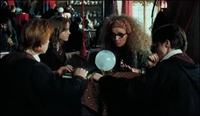 Cette discipline est enseignée par le professeur Sibylle Trelawney dans la tour nord du château. Les ouvrages de référence sont « L'Oracle des rêves » et « Lever le voile du futur ». Quant aux équipements, des feuilles de thé et des boules de cristal seront nécessaires. Quel est ce cours ?