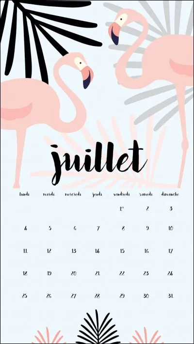 Comment dit-on "juillet" en anglais ?