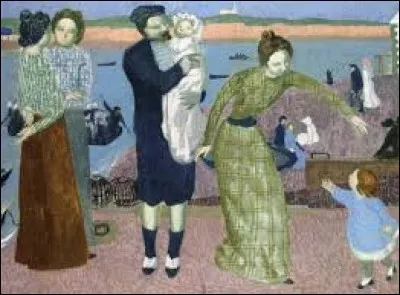 Lequel de ces hommes a peint "Parisiens au bord de la mer, soirée" ?