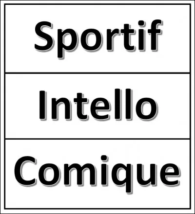 Tu es plus du genre...