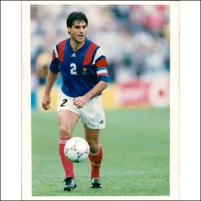 Manuel Amoros &eacute;tait dans l'&eacute;quipe de l'OM en 1991 lors de la finale contre l'Etoile Rouge de Belgrade.