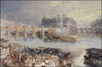 En 1833, quel peintre de mouvement romantisme anglais a peint cette représentation du Pont-Neuf ?