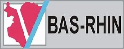 Quel est le numéro du département du Bas-Rhin, qui a pour préfecture Strasbourg ?