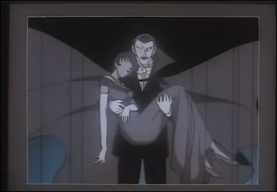 Toujours dans l'affaire "Le Meurtre de la Villa Dracula", quel film de vampires est projeté lors de la mort de D.Torakura ?