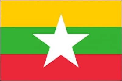 Je suis un pays d'Asie du Sud-Est, je m'appelais anciennement 'Birmanie' et le drapeau ci-dessus m'appartient. Je suis...