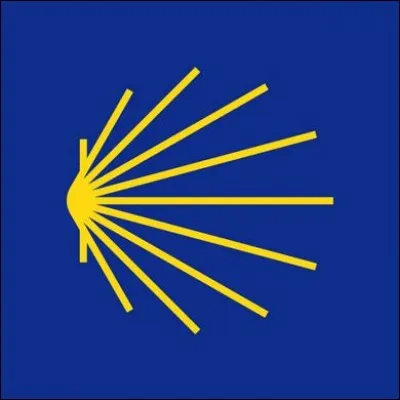 Que représente le logo du chemin de Saint-Jacques de Compostelle ?