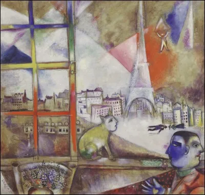 En 1913, qui a peint "Paris par la fen&ecirc;tre" ?