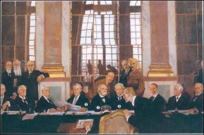 En quelle année fut signé le traité de paix de Versailles ?