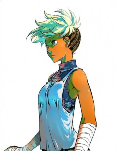 Koza affronte Nyrkki au bras de fer. Il lui demande de lui tendre sa main mais elle ne veut pas. Il insiste : "Vas-y ! Donne-moi ta main, merde !". Que répond-elle ?