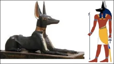 [Mythologie]

Dans l'Égypte antique, quel était le nom du dieu funéraire, maître des nécropoles et des embaumeurs, représenté comme un grand canidé noir couché sur le ventre, ou comme un homme à tête de chien ?