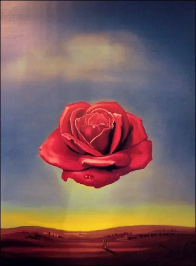 Qui est l'auteur de ce tableau intitulé 'La Rose méditative' ?