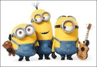Comment s'appellent les trois principaux petits héros jaunes du film d'animation "Les Minions" ?