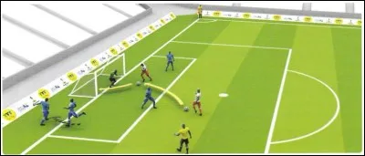 Lors d'une action de jeu, un défenseur proche de la ligne de but s'aperçoit qu'il couvre un attaquant adverse. Il sort délibérément du terrain. Au moment de la passe de son partenaire, l'attaquant se trouve seul face au gardien. Il tire et marque le but. Quelle est la bonne décision ?