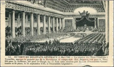 Louis XVI, le roi, ne sait plus comment faire face au déficit de la France. Il convoque les États-Généraux.