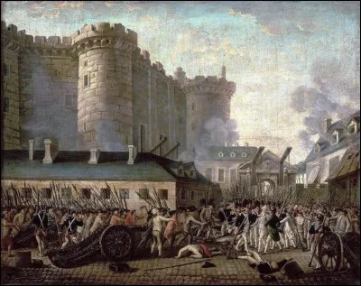 13 juillet 1789. Les Parisiens s'arment, prennent les Invalides. 14 juillet 1789. Les Parisiens prennent la Bastille.