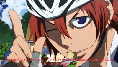 C'est ce jour là qu'il a battu le sprinteur le plus rapide du pays, Shinkai Hayato de l'Académie Hakone. Avant l'éveil du démon en Shinkai, de quelle faiblesse de Hayato Midôsuji a-t-il tiré profit ?