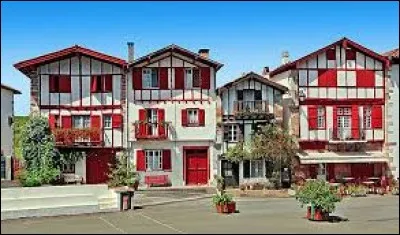 Avec le blanc, quelle est l'autre couleur des maisons typiques du Pays basque ?