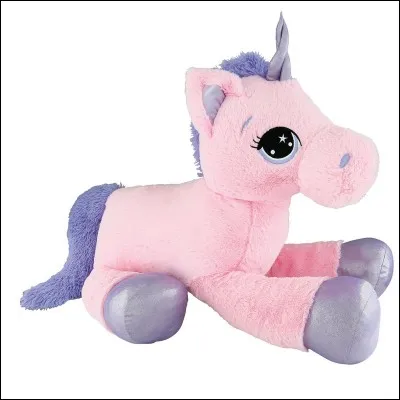 Tu... une peluche licorne, Aurélie, c'est trop mignon !