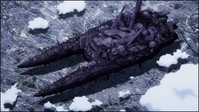 Après la 1re attaque des aliens, à combien de pourcents est détruite la ville ?