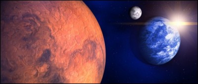 La planète la plus proche de la Terre est Mars.